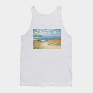 Path in the Wheat Fields at Pourville by Claude Monet Tank Top